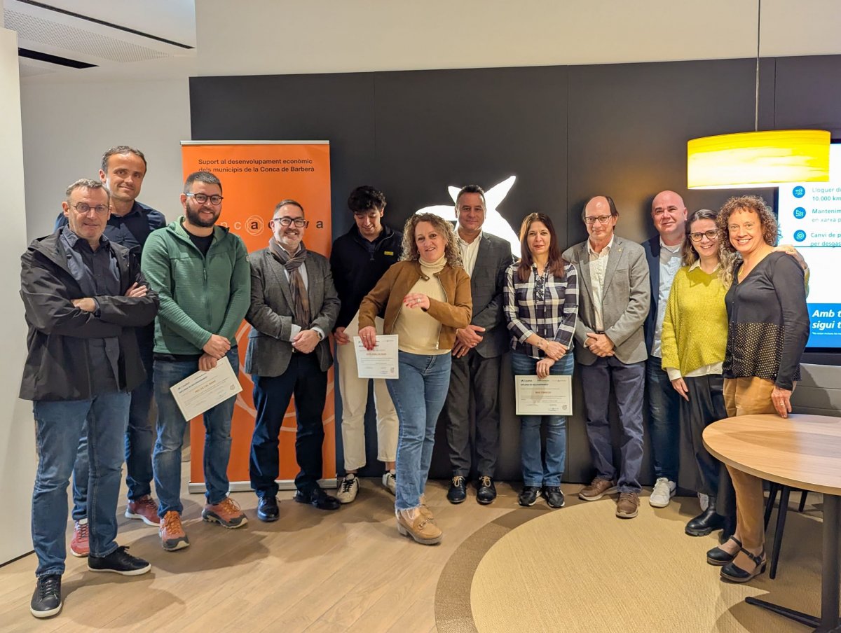 moiConcactiva i Caixabank entreguen els reconeixements de la 3a edició del Programa Terra d’Oportunitats que impulsen l’emprenedoria a la Conca de Barberà