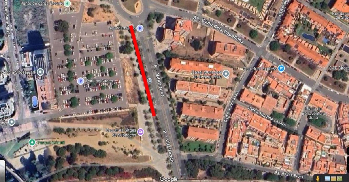 Els busos alternatius al servei de tren de Sitges sortiran del parc de can Robert des de demà