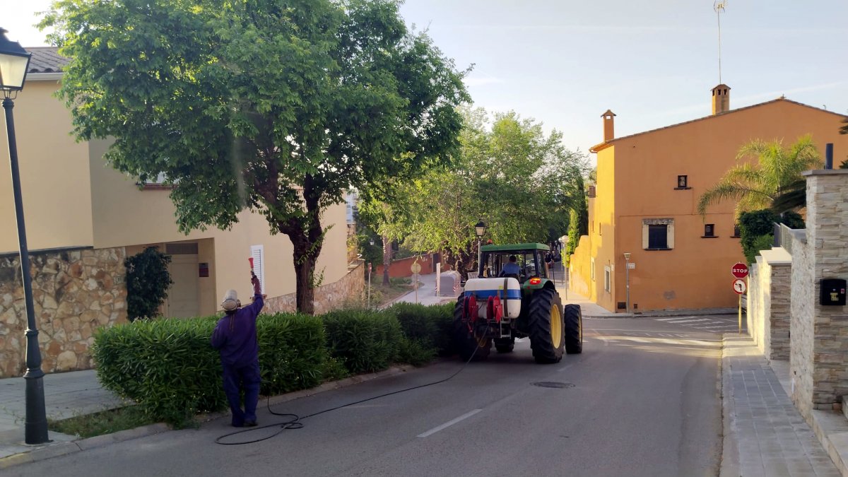 Millora de l'espai públic amb el control de males herbes a Altafulla