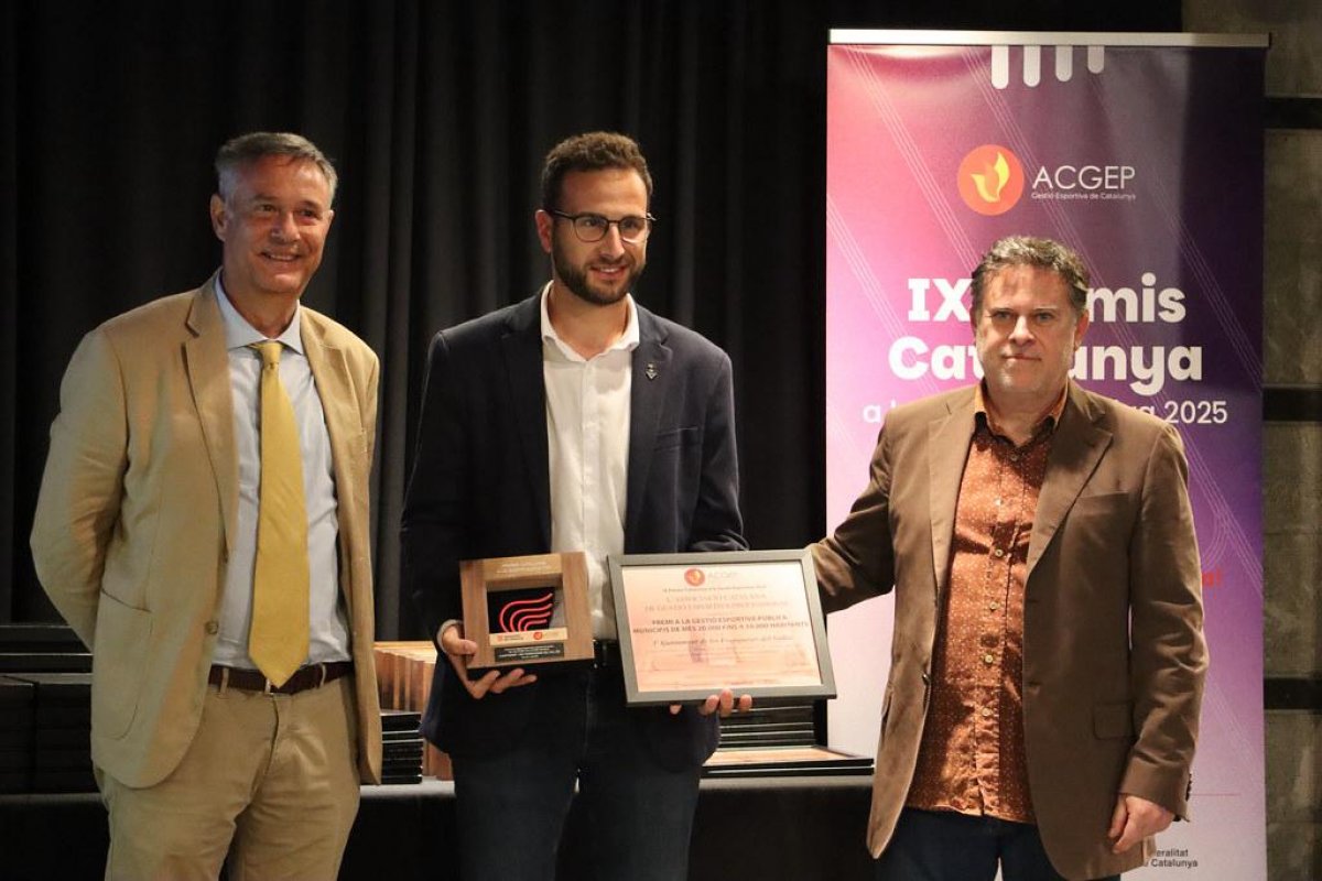 Les Franqueses del Vallès rep el Premi Catalunya a la Gestió Esportiva Pública
