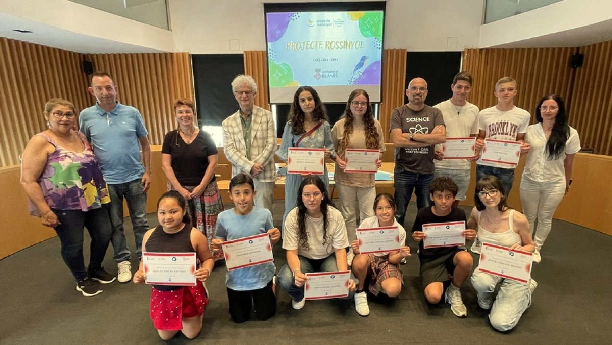 Cloenda del 16è Projecte Rossinyol, on han participat 26 alumnes de centres blanencs i estudiants de la UdG