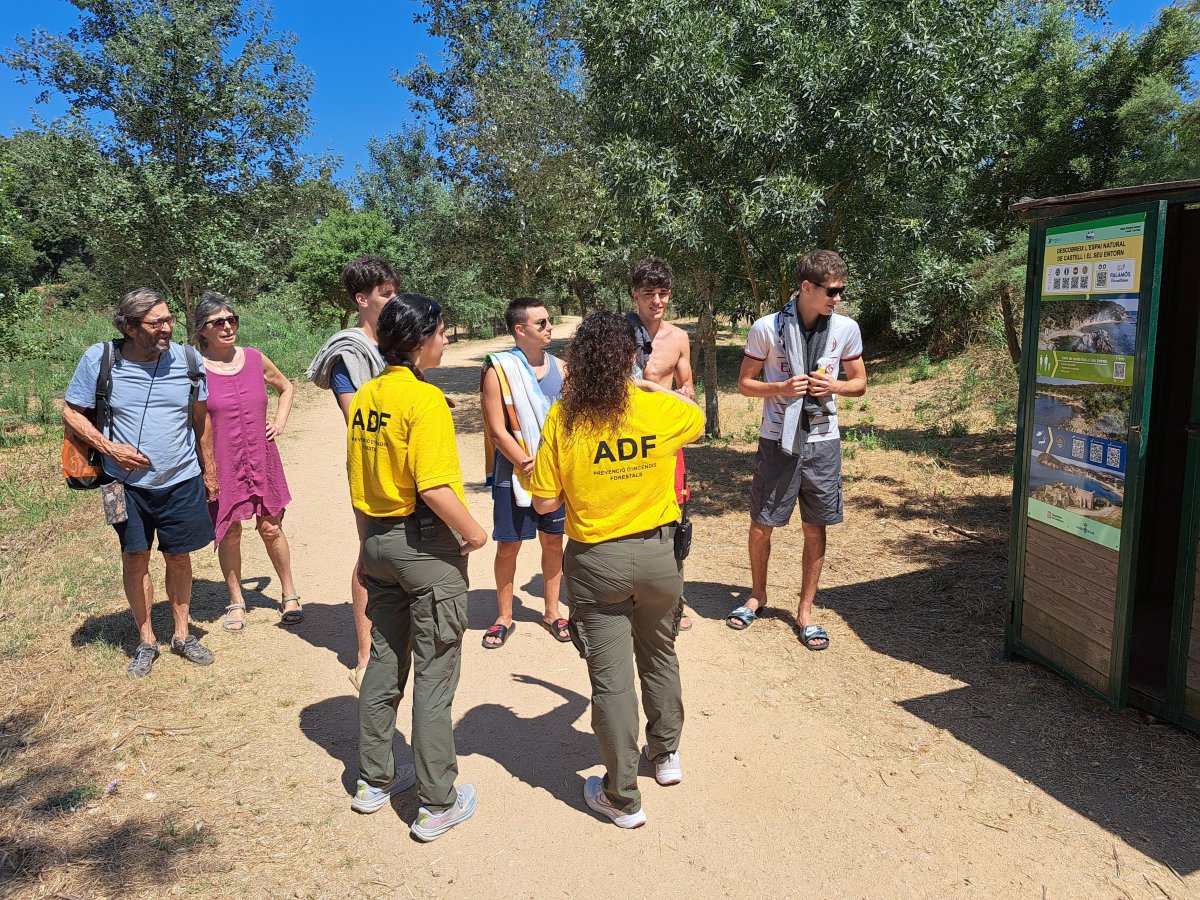 L’espai natural de Castell disposa un estiu més d’un punt d’informació i vigilància