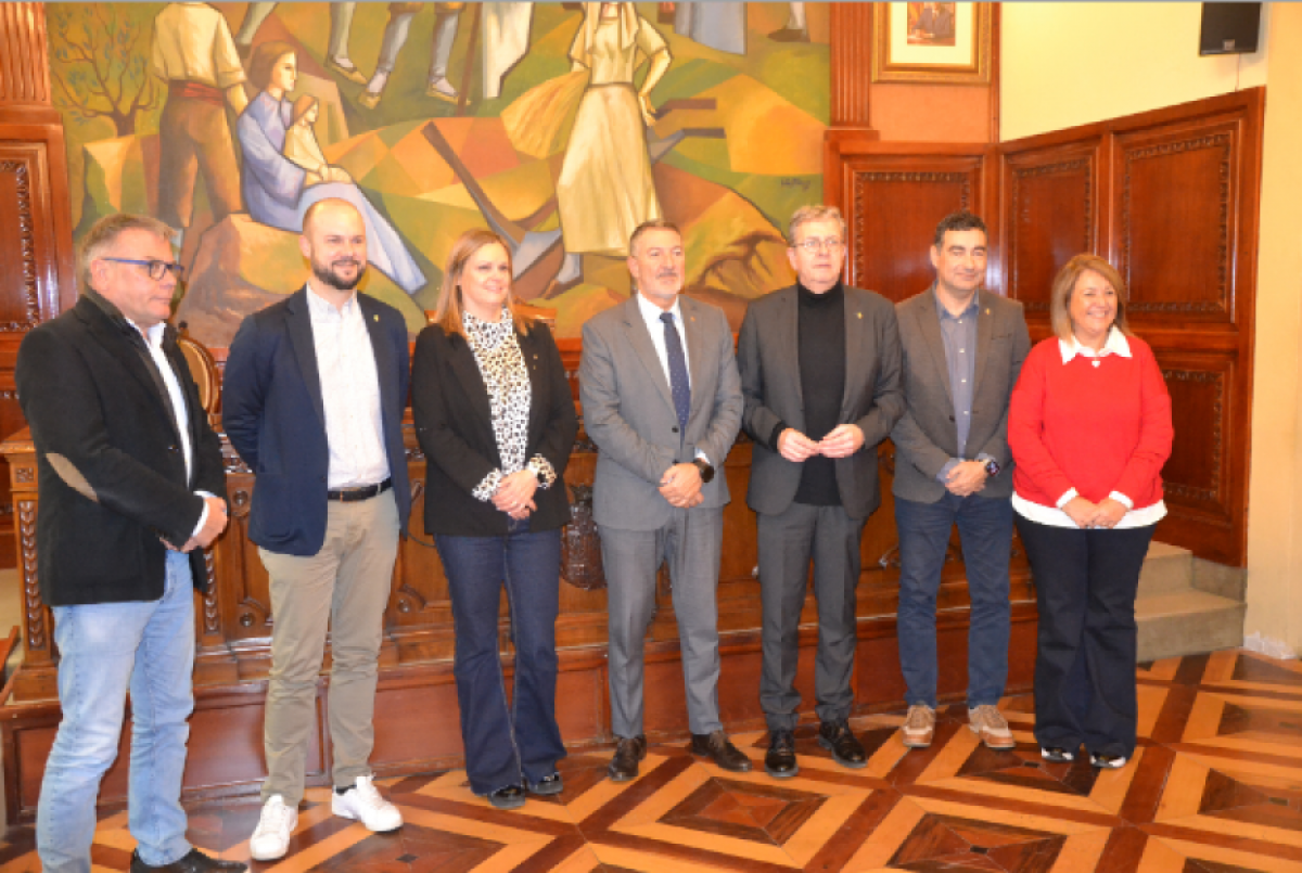 Visita institucional del conseller d'Empresa i Treball, Miquel Sàmper de la Diputació de Lleida