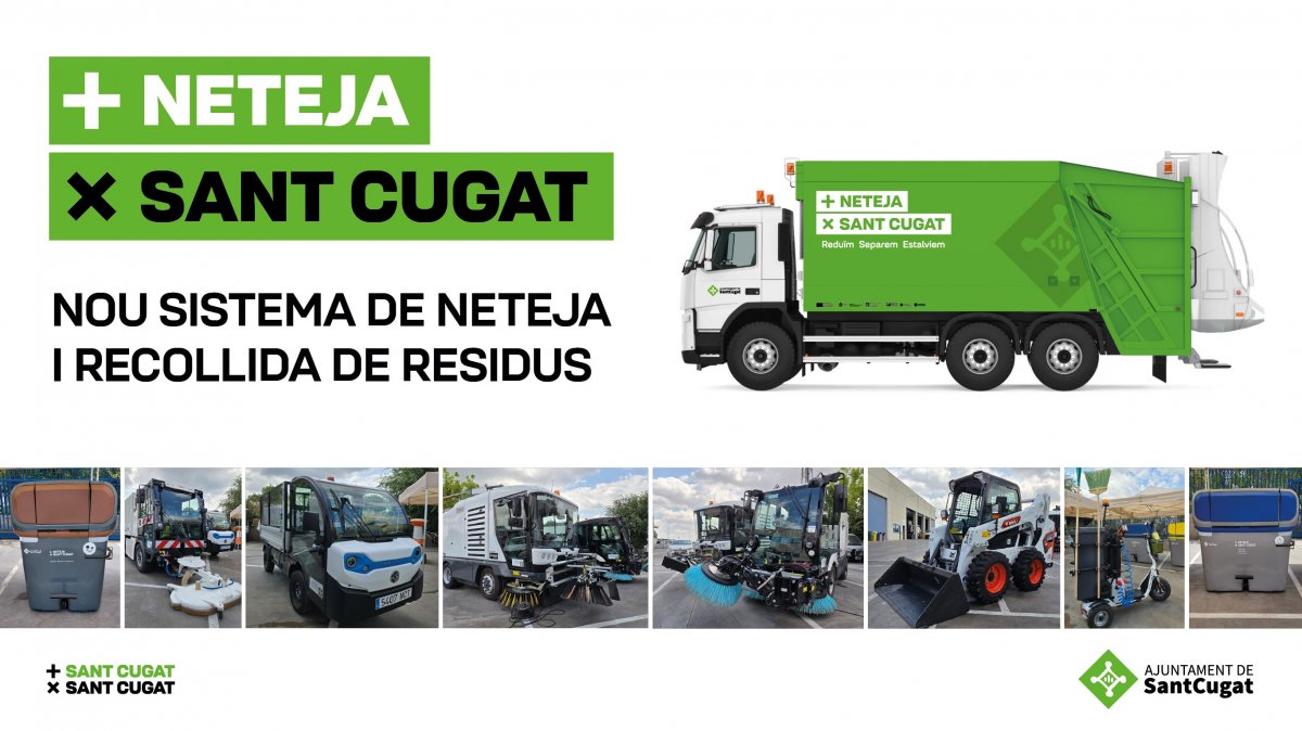 L'Ajuntament de Sant Cugat inicia al mes d'agost els treballs per implementar el nou sistema de recollida de residus i neteja