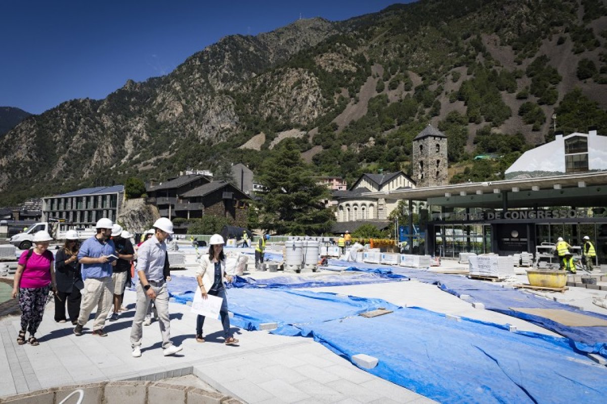La plaça del Poble s’estrenarà per a la Festa Major d’Andorra la Vella el pròxim 1 d’agost