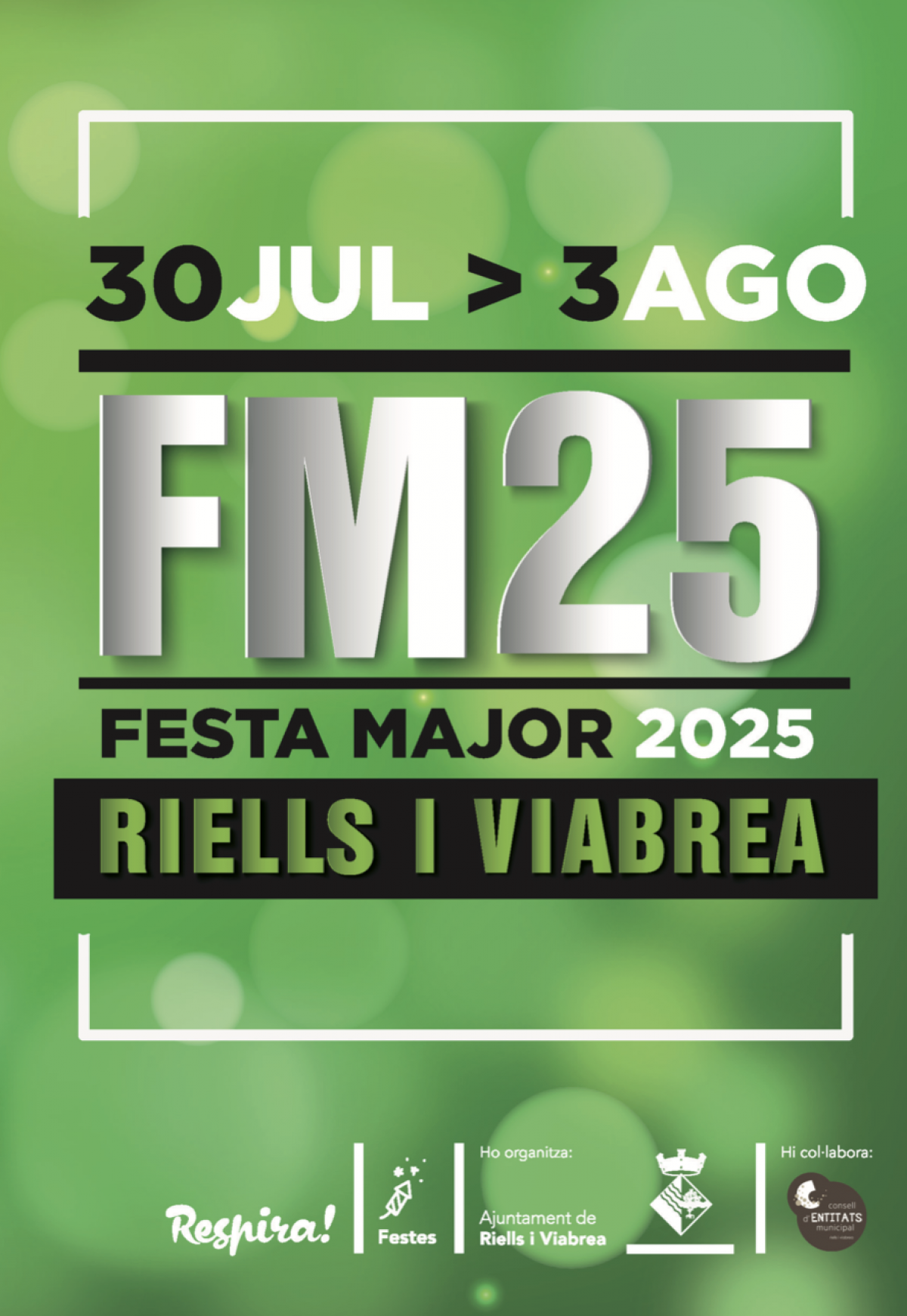 Tot a punt per a la Festa Major 2025 de Riells i Viabrea