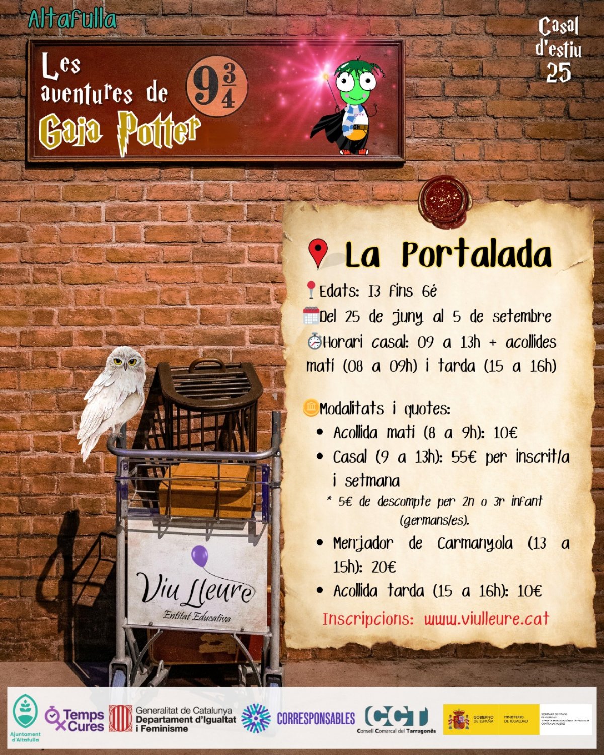 Casal d'estiu Altafulla 25 'Gaià Potter' a la Portalada 
