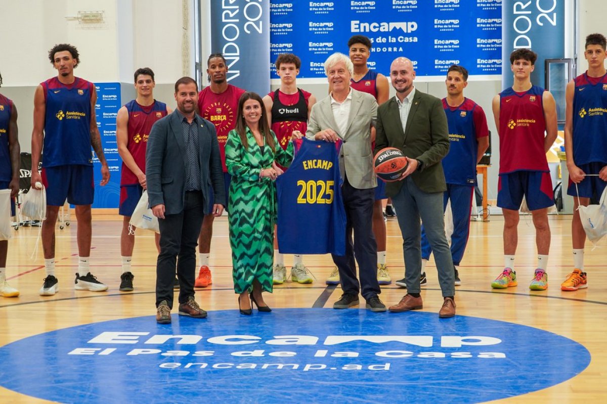 El Barça de bàsquet torna a fer estada a Encamp -Andorra