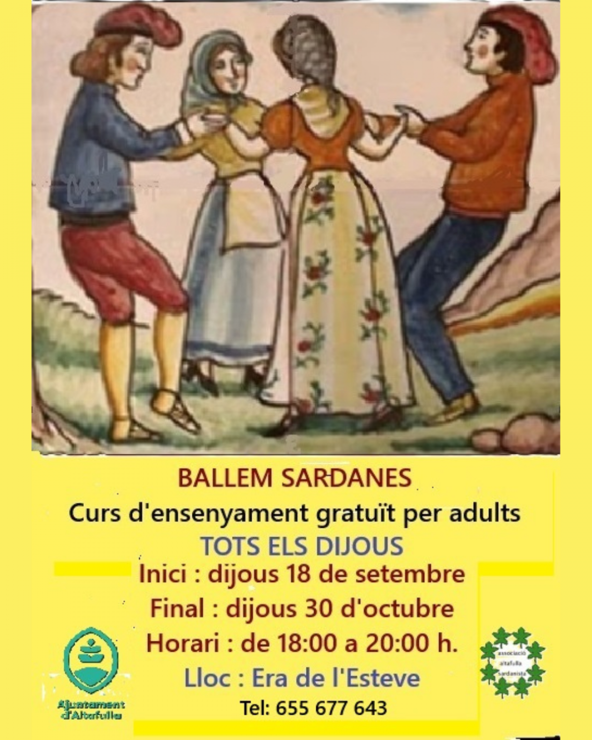 Ballar sardanes a Altafulla: curs gratuït per a adults