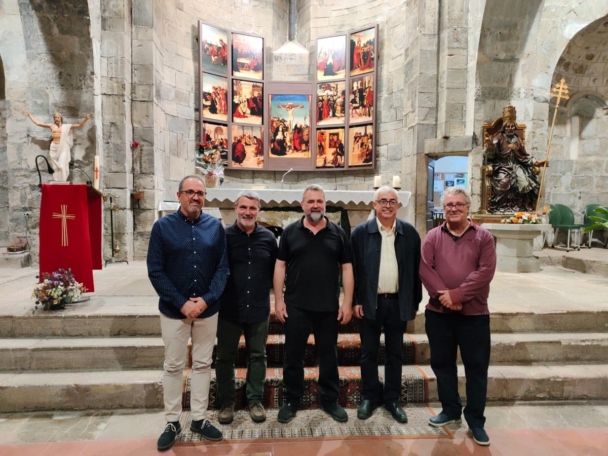 Emotiu i concorregut comiat al Mn. Miquel Oliveras a la Vall del Llierca