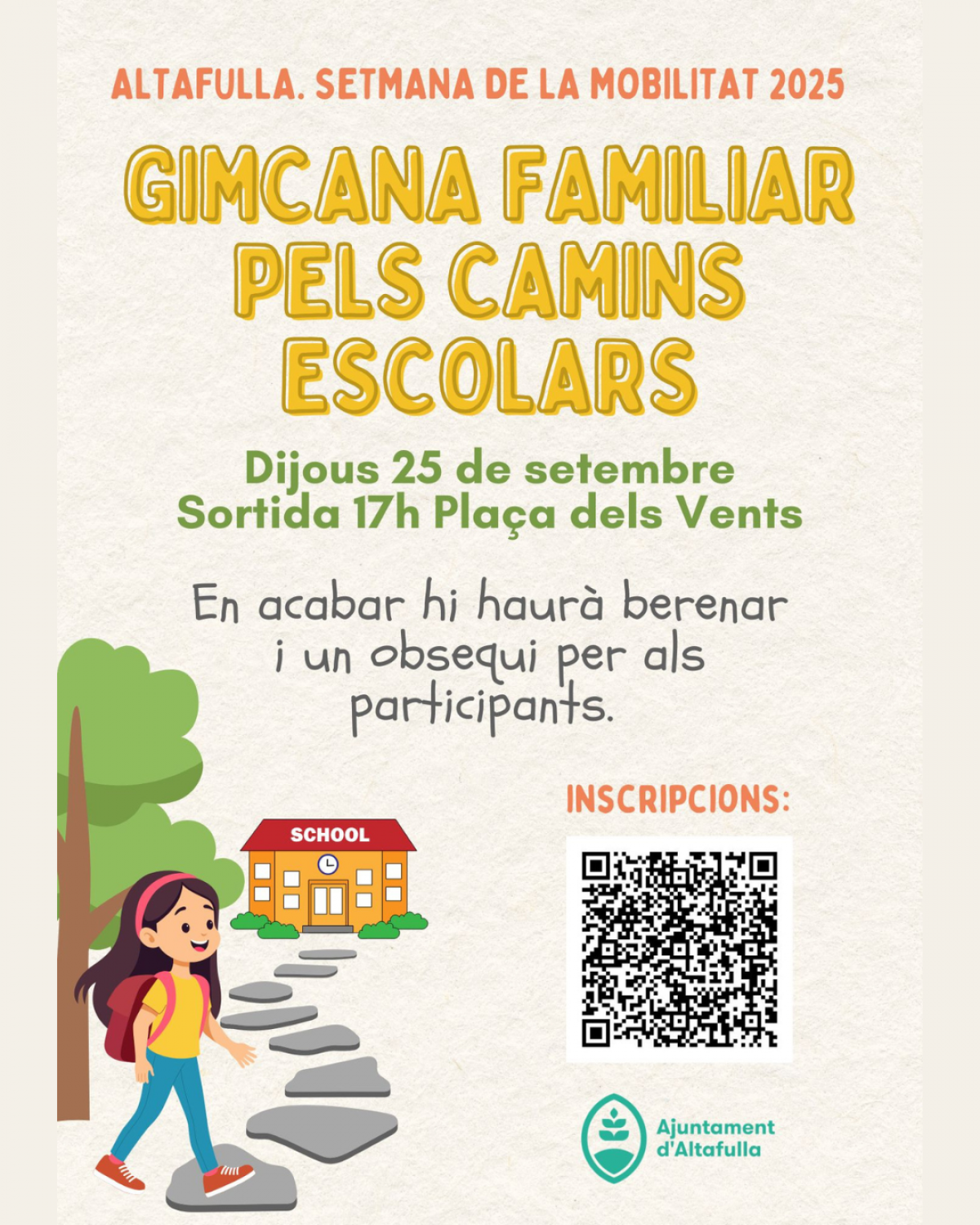 L'Ajuntament d'Altafulla celebra la Setmana de la Mobilitat amb una gimcana familiar