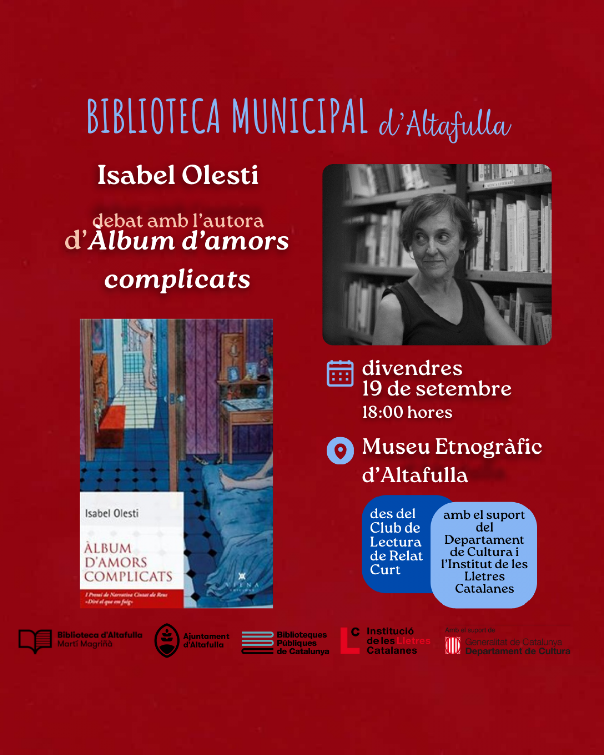 Debat literari amb Isabel Olesti a Altafulla