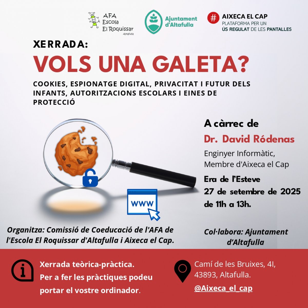 La privacitat digital dels infants, a debat a Altafulla