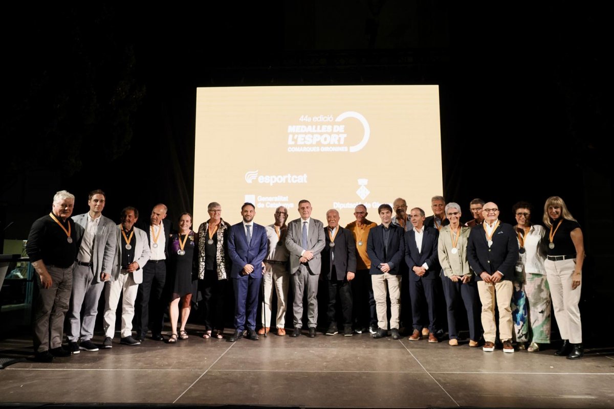 La Generalitat i la Diputació de Girona entreguen quinze noves Medalles de l'Esport de les Comarques Gironines, en la 44a edició d'aquest guardó