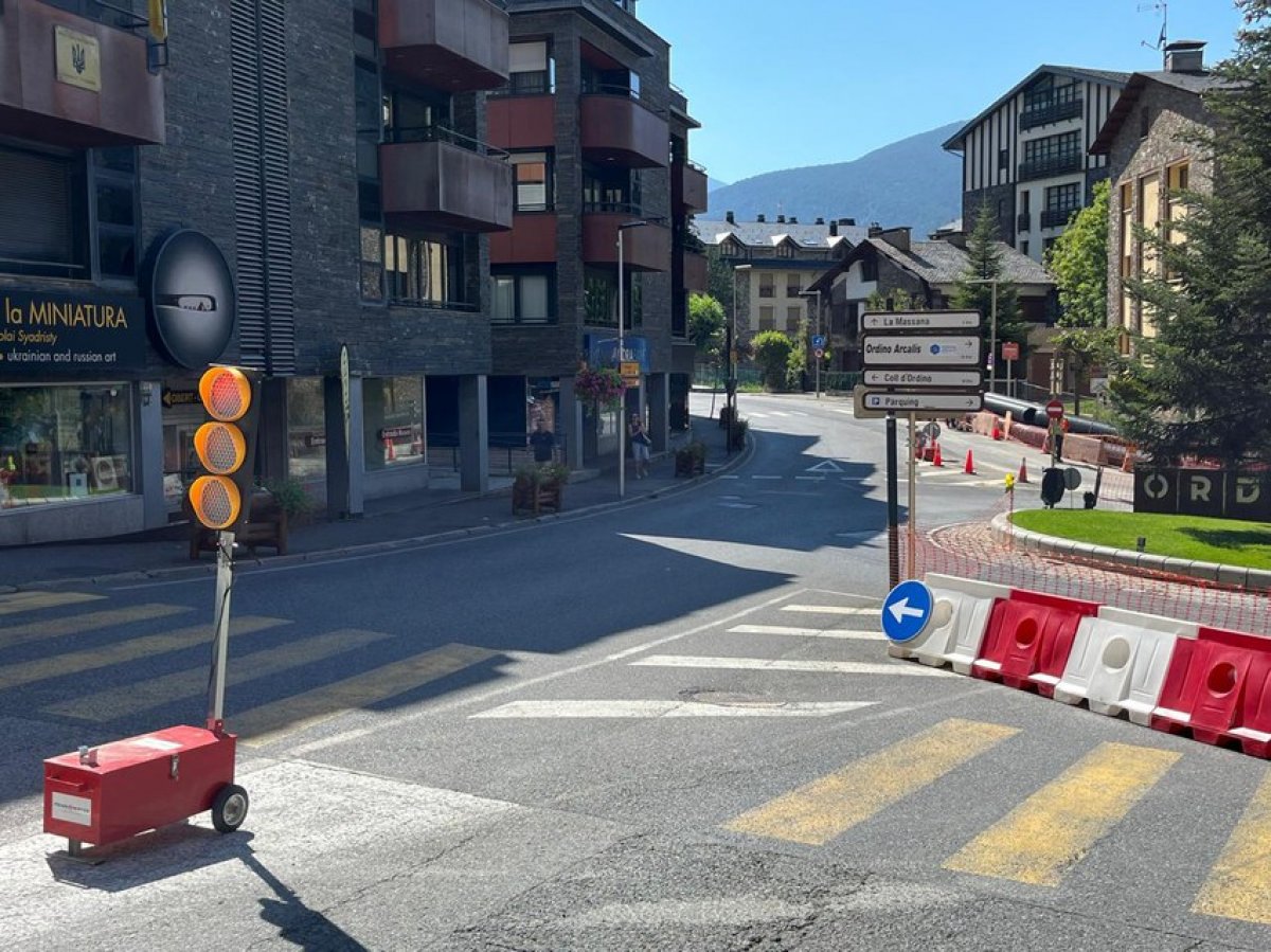 Nous canvis a la circulació d'accés al centre d'Ordino