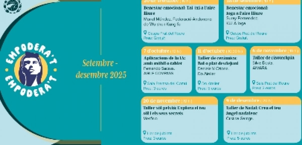 El Comú d’Escaldes-Engordany presenta la sisena edició del programa Empodera’t, que s’allargarà fins al desembre