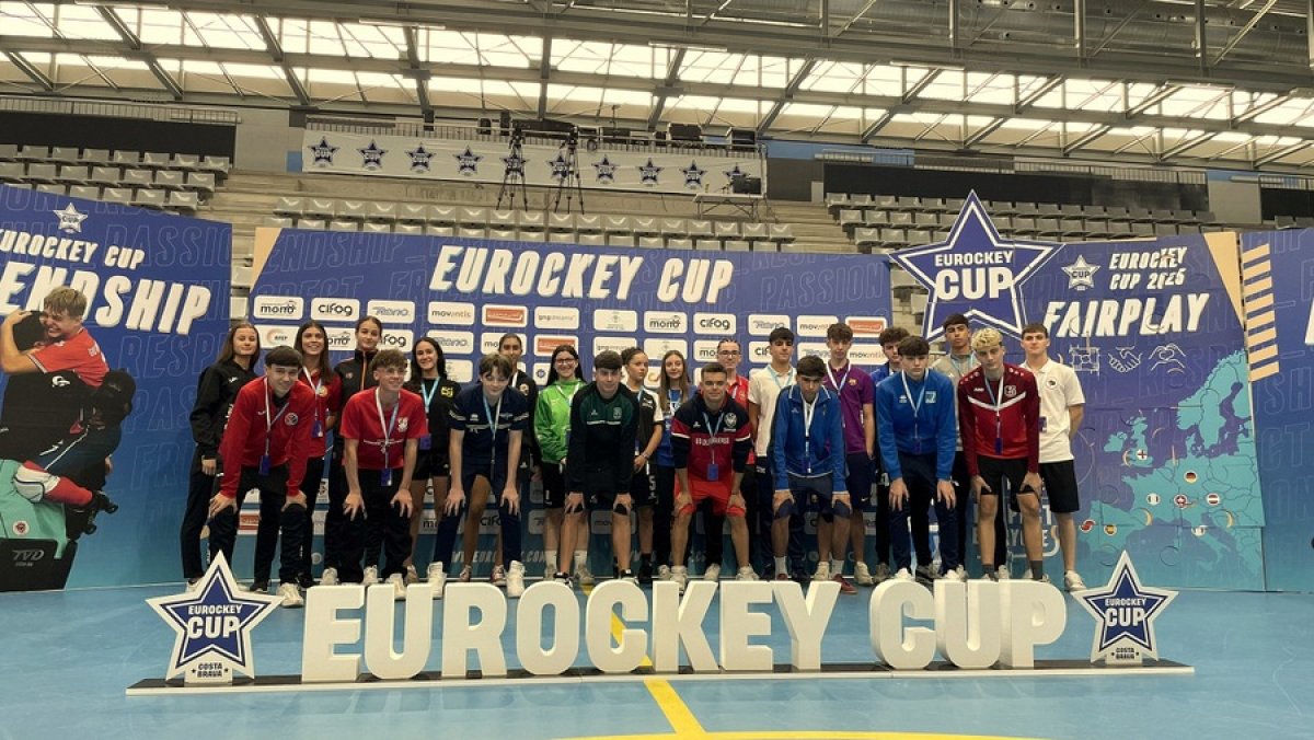Arrenca la 10a Eurockey Cup U17/FEM17 2025 a la Ciutat Esportiva Blanes