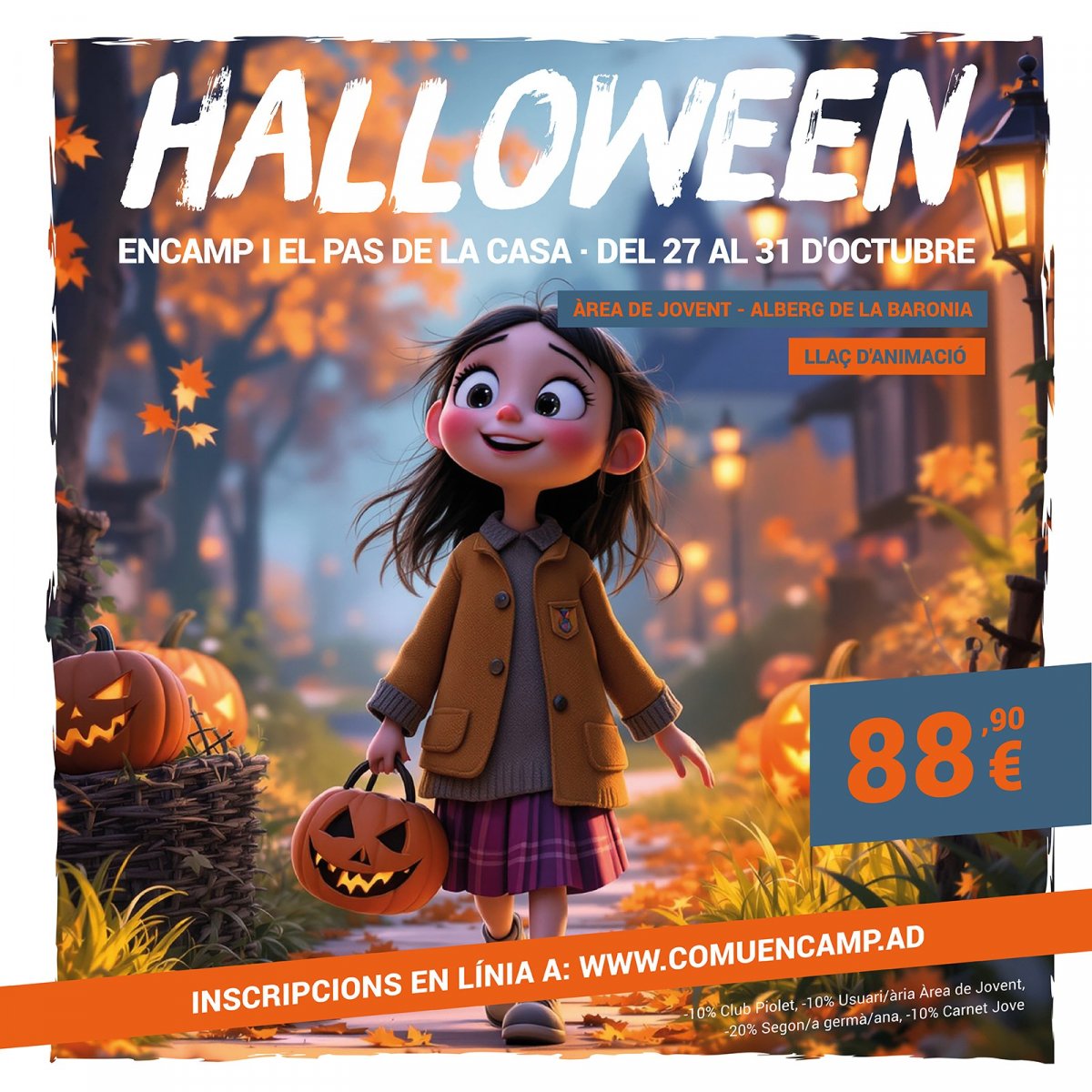Les inscripcions per a les activitats de Tots Sants del Llaç d’Animació i l’Àrea de Jovent s’obren el 8 d’octubre