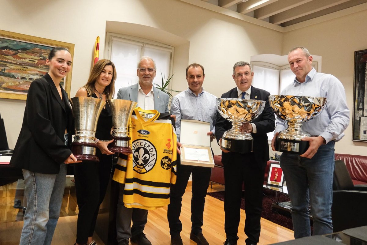Recepció institucional al Club Gel Puigcerdà pels èxits de la temporada 2024-2025, la millor de la seva història