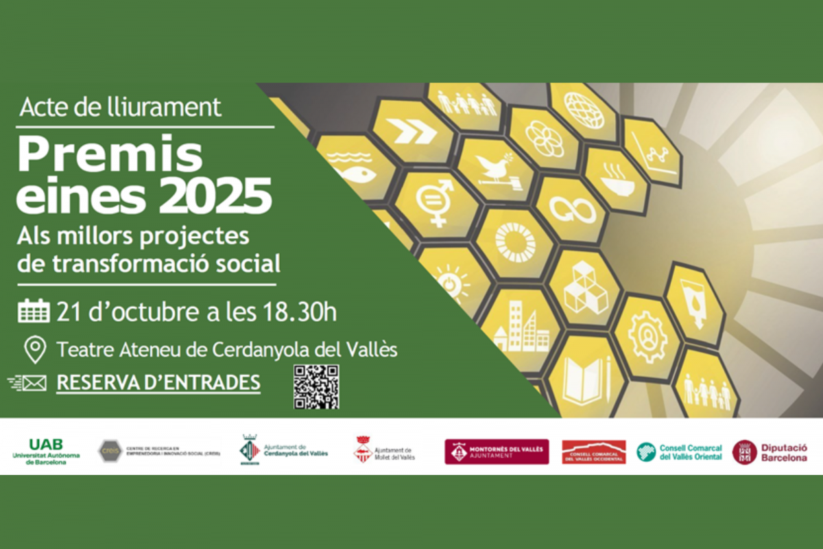 Gala premis Eines 2025, al Teatre Ateneu de Cerdanyola del Vallès 