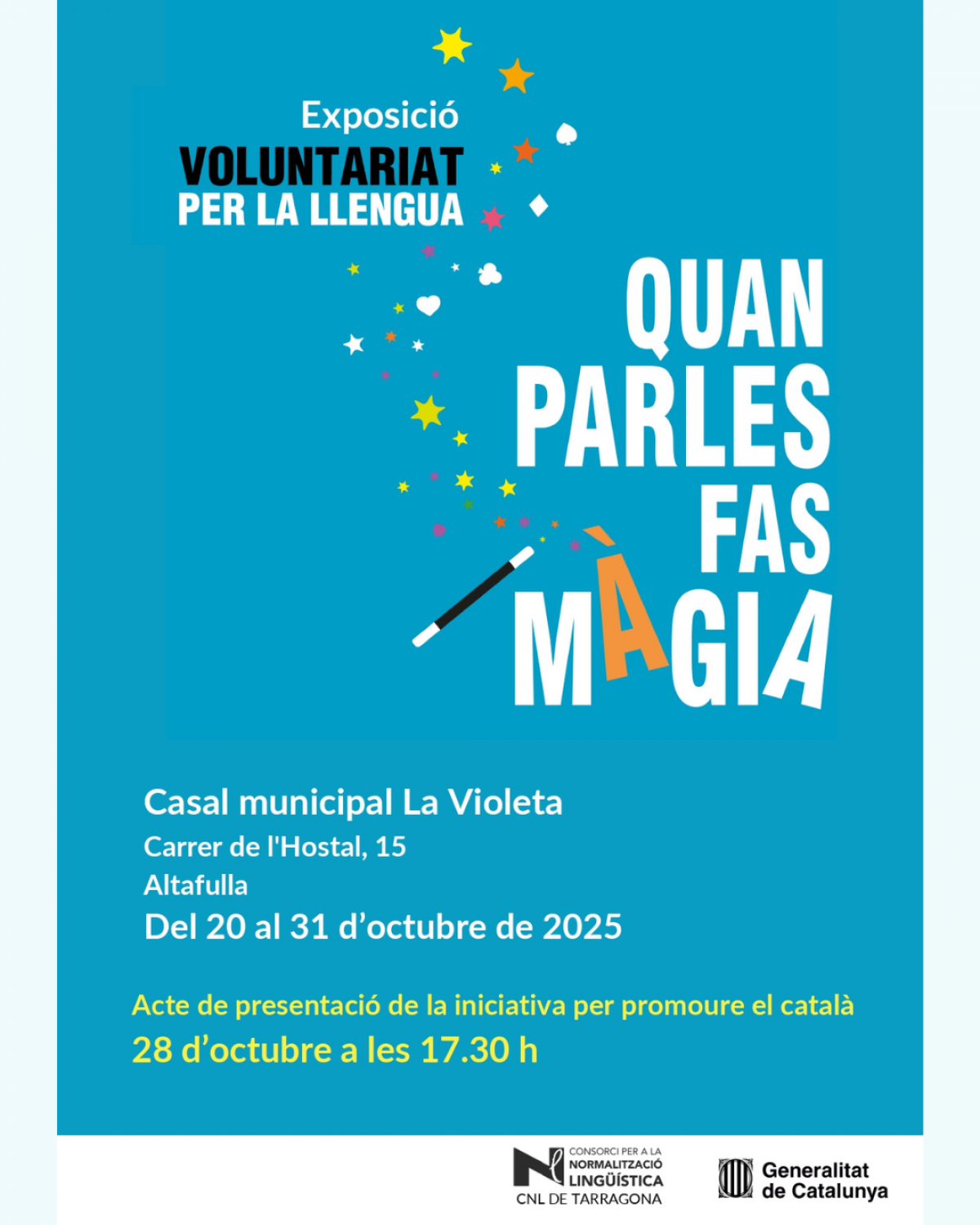 Exposició “Voluntariat per la llengua: quan parles fas màgia