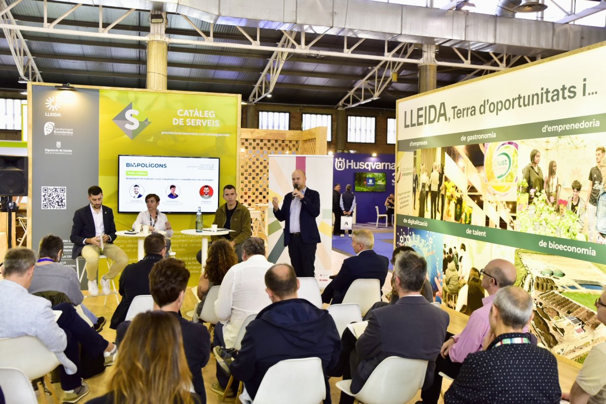 La jornada sobre biopolígons, organitzada pel G10 a l’estand de la Diputació de Lleida, posa en valor el potencial dels biopolígons per generar activitat econòmica i valor afegit al territori