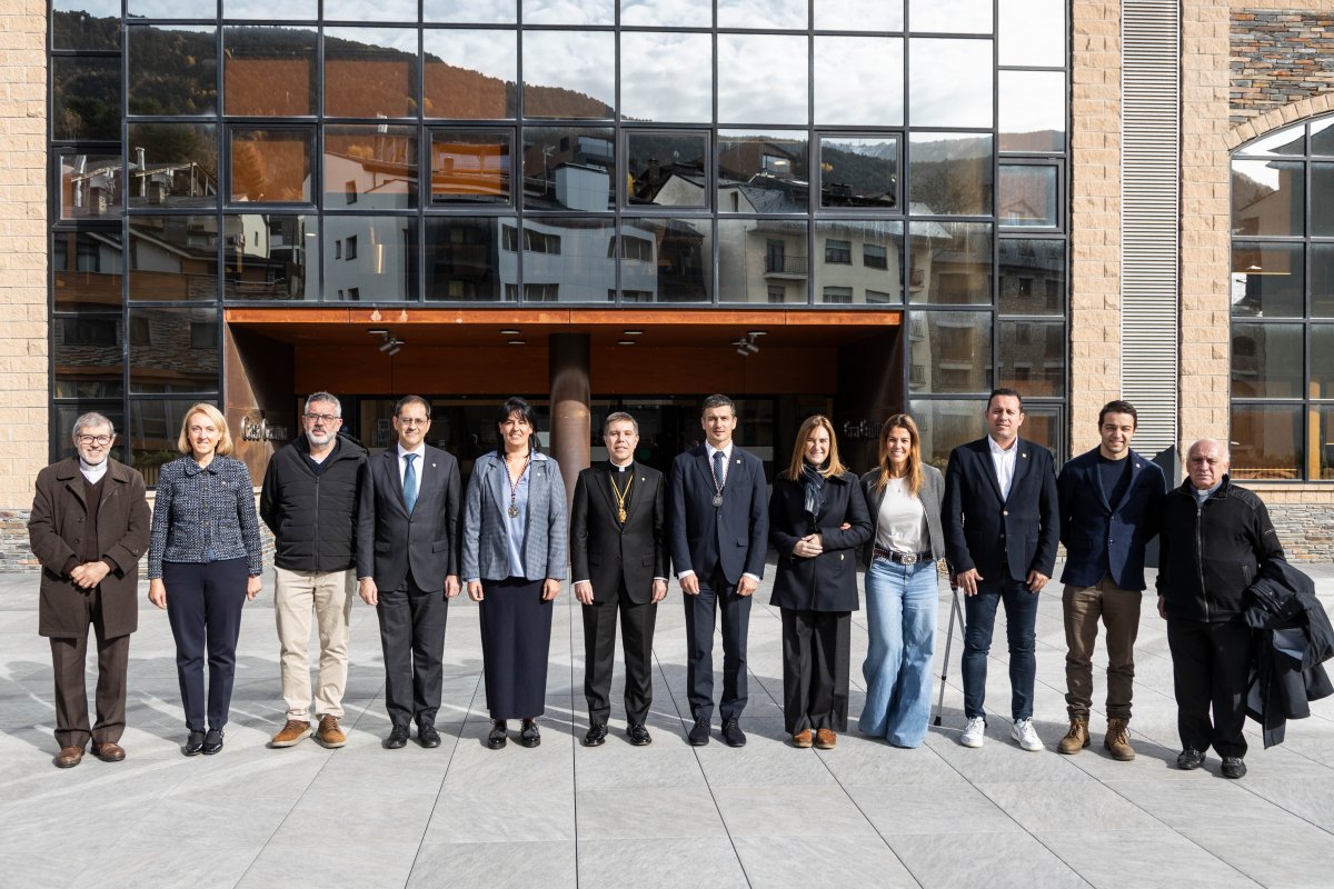 Primera visita oficial del copríncep episcopal, Josep Lluís Serrano a la Massana