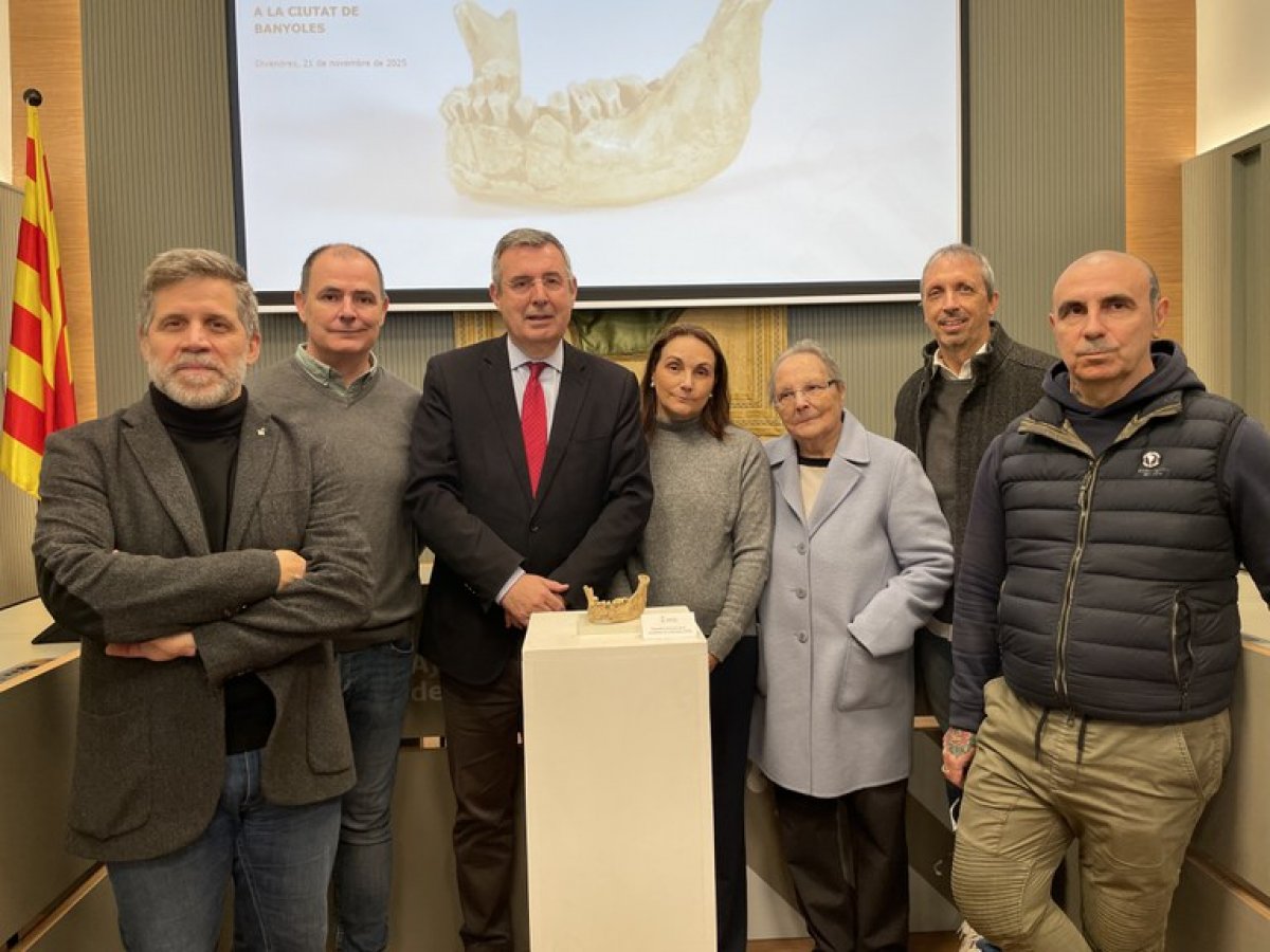 La família Alsius dona la Mandíbula de Banyoles a la ciutat