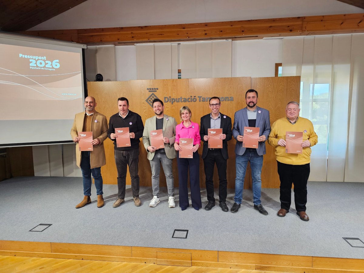 La Diputació de Tarragona comptarà amb un pressupost de 237,5M€ l'any 2026, un 6,8% més que l'any anterior