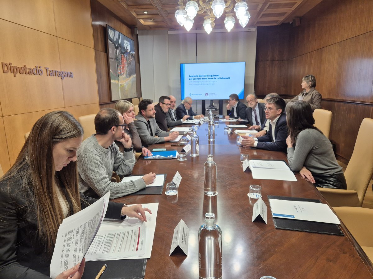 La Diputació de Tarragona  referma el seu compromís amb la recerca i el coneixement i consolida una aportació d'1M€ a la URV per al 2026