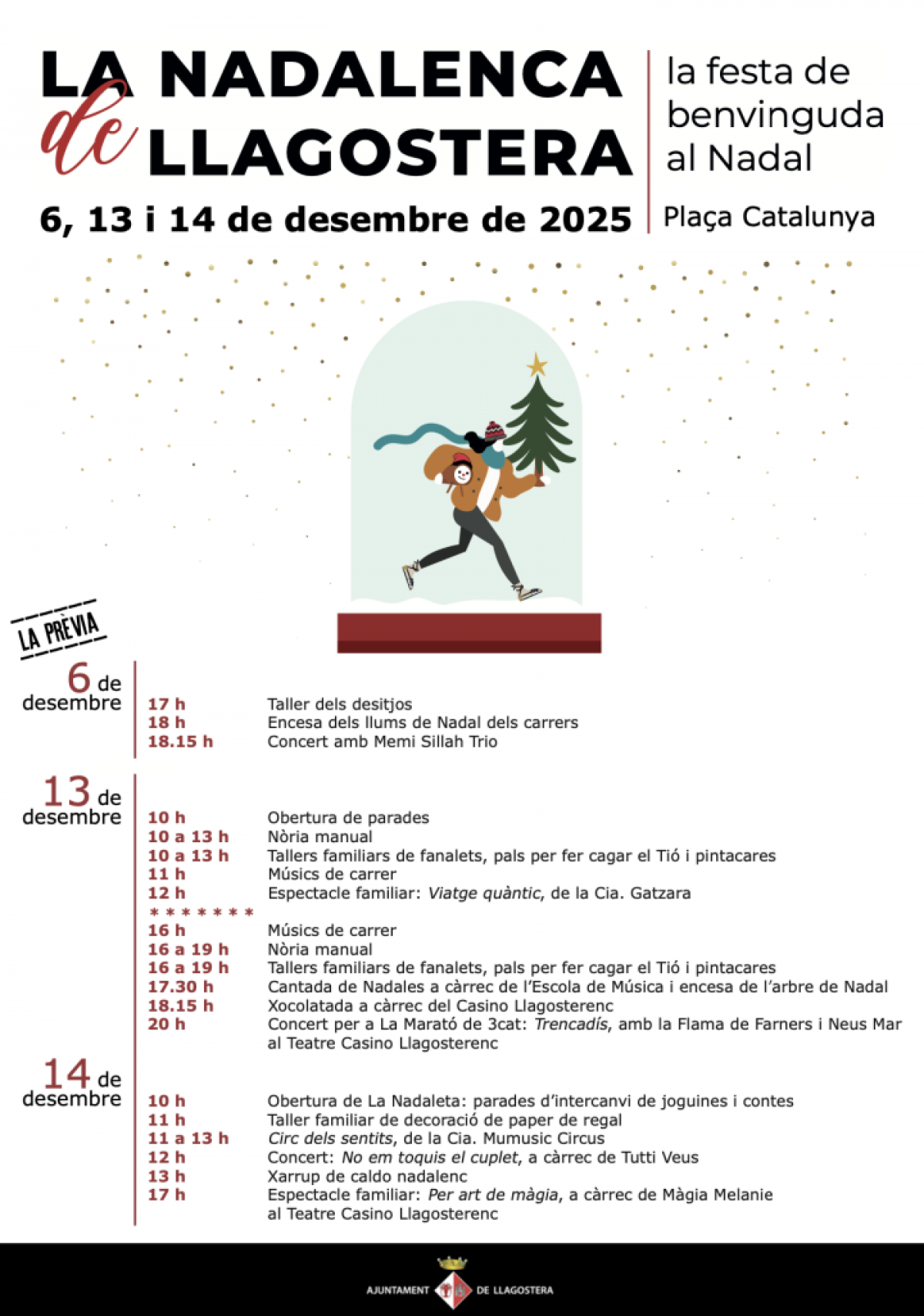 La Nadalenca 2025 arriba a Llagostera amb un programa ple d'activitats per a tota la família