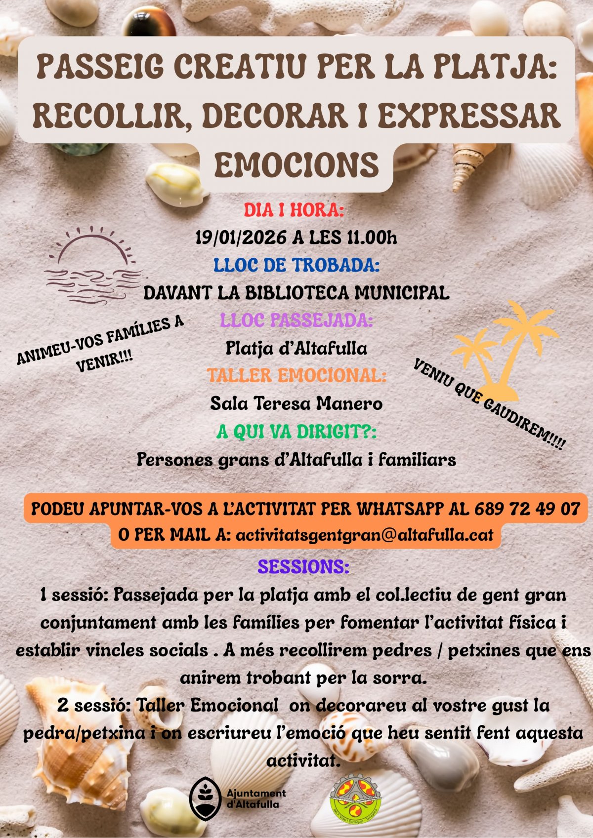 Passeig Creatiu per la Platja: Recollir, Decorar i Expressar Emocions a Altafulla