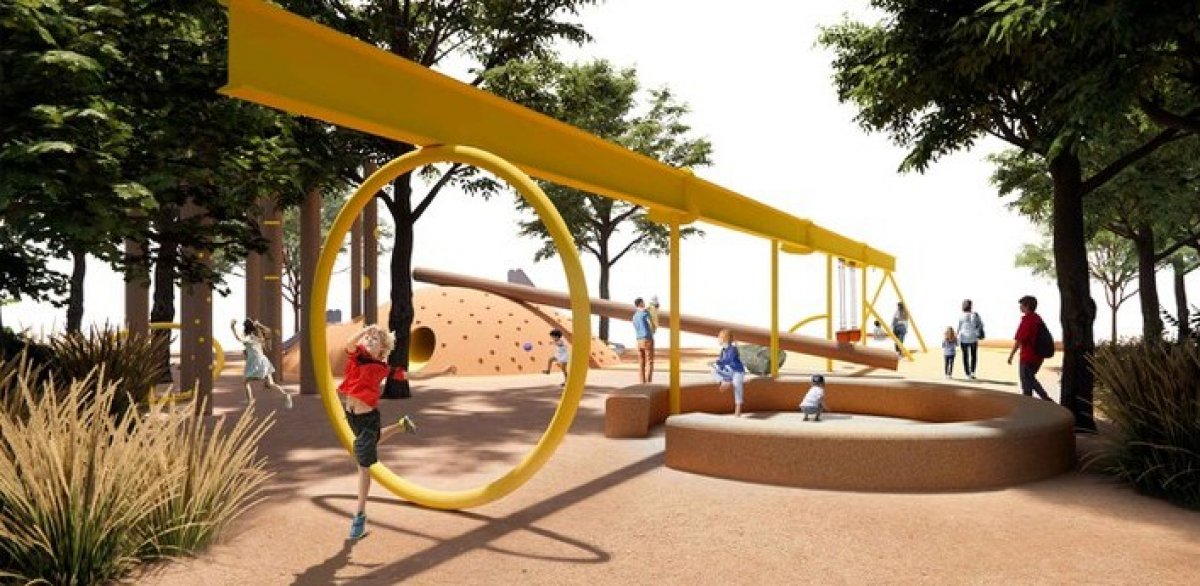 Banyoles inicia la reforma del parc infantil de la plaça de les Rodes