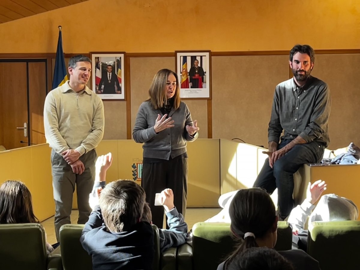Comú de la Massana ha rebut la visita dels alumnes de quart de l'Escola Andorrana de la Massana
