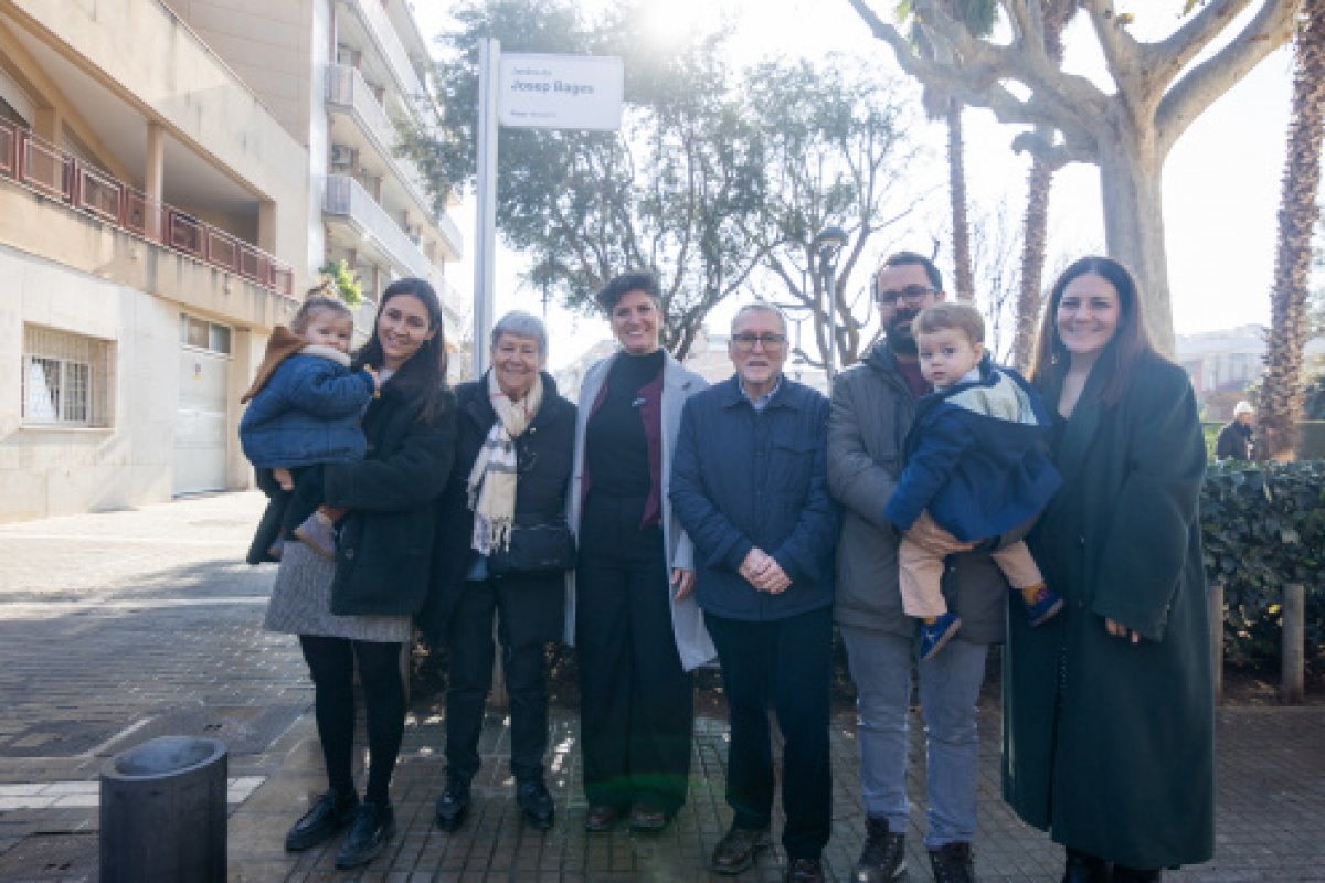 El pintor Josep Bages serà recordat als jardins de davant la Torre Muntadas, que des d’avui porten el seu nom