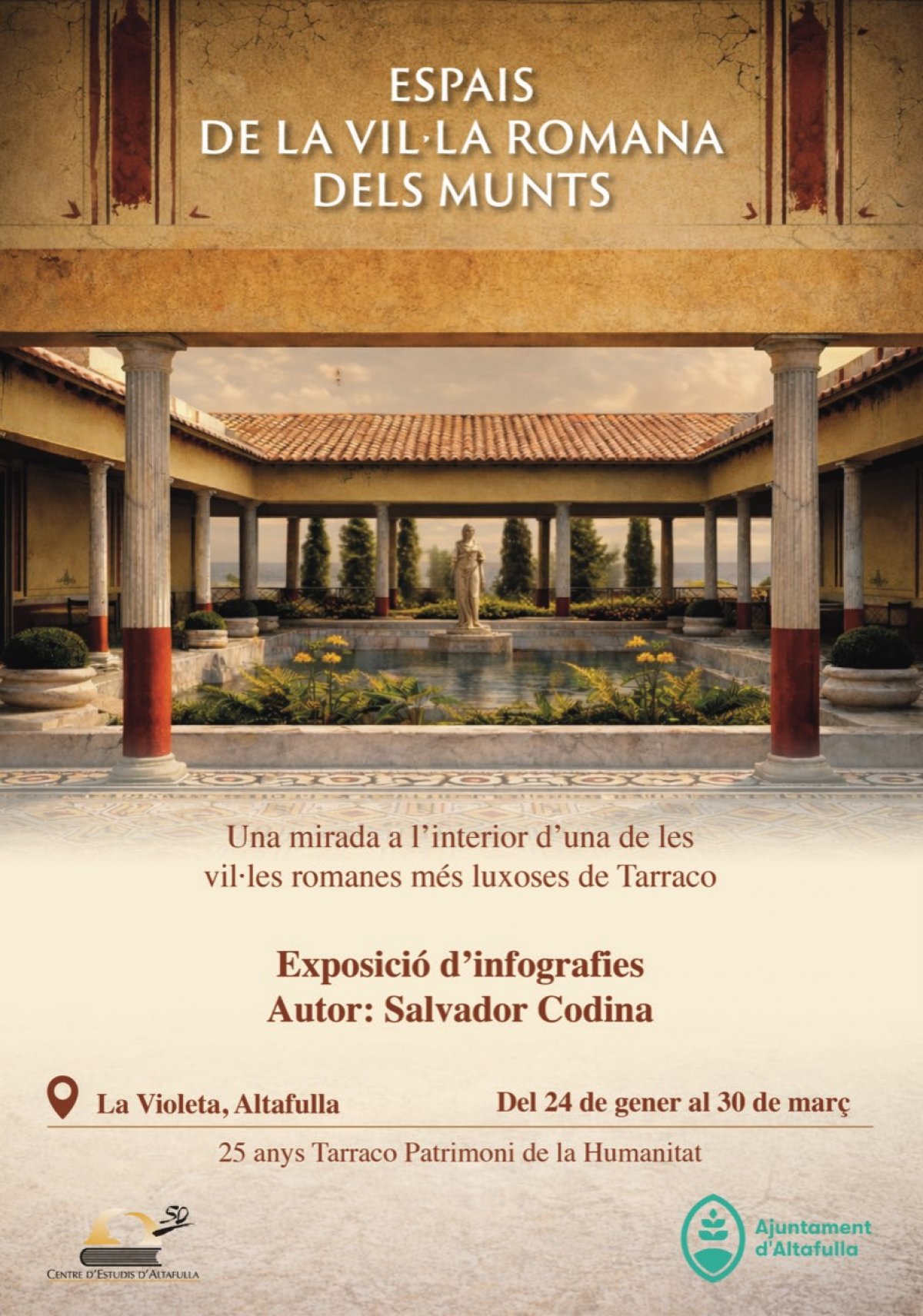 Altafulla viatja al segle II: l’esplendor 3D de la Vil·la romana dels Munts arriba a la Violeta