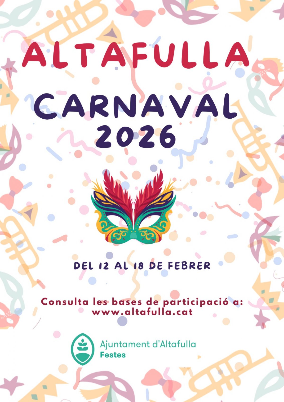 L’Ajuntament d’Altafulla publica les bases de participació del Carnaval 2026