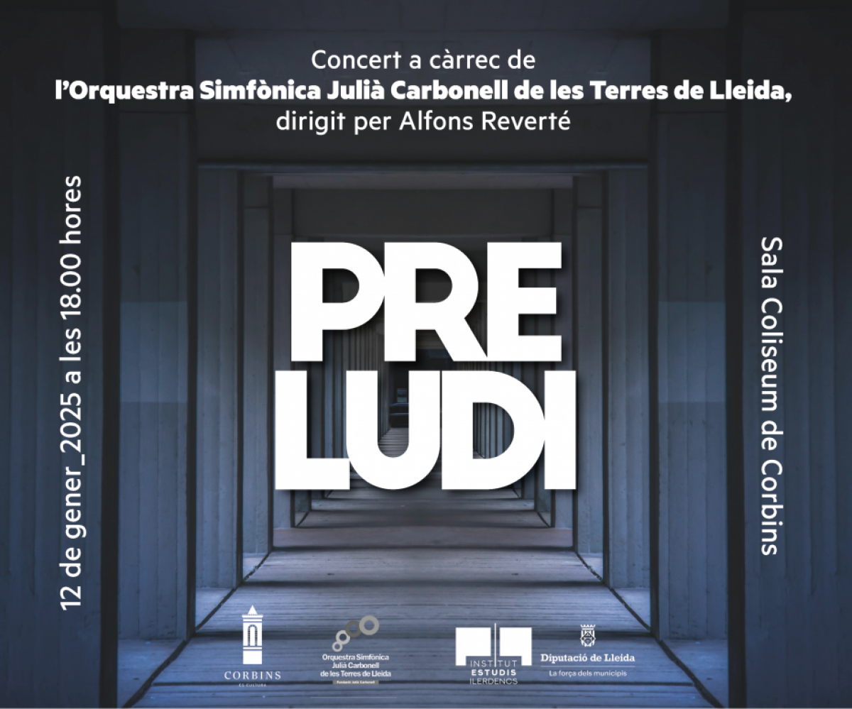 L’IEI donarà la benvinguda a l’any nou amb el Preludi 25 de l’Orquestra Simfònica Julià Carbonell, el 12 de gener a Corbins