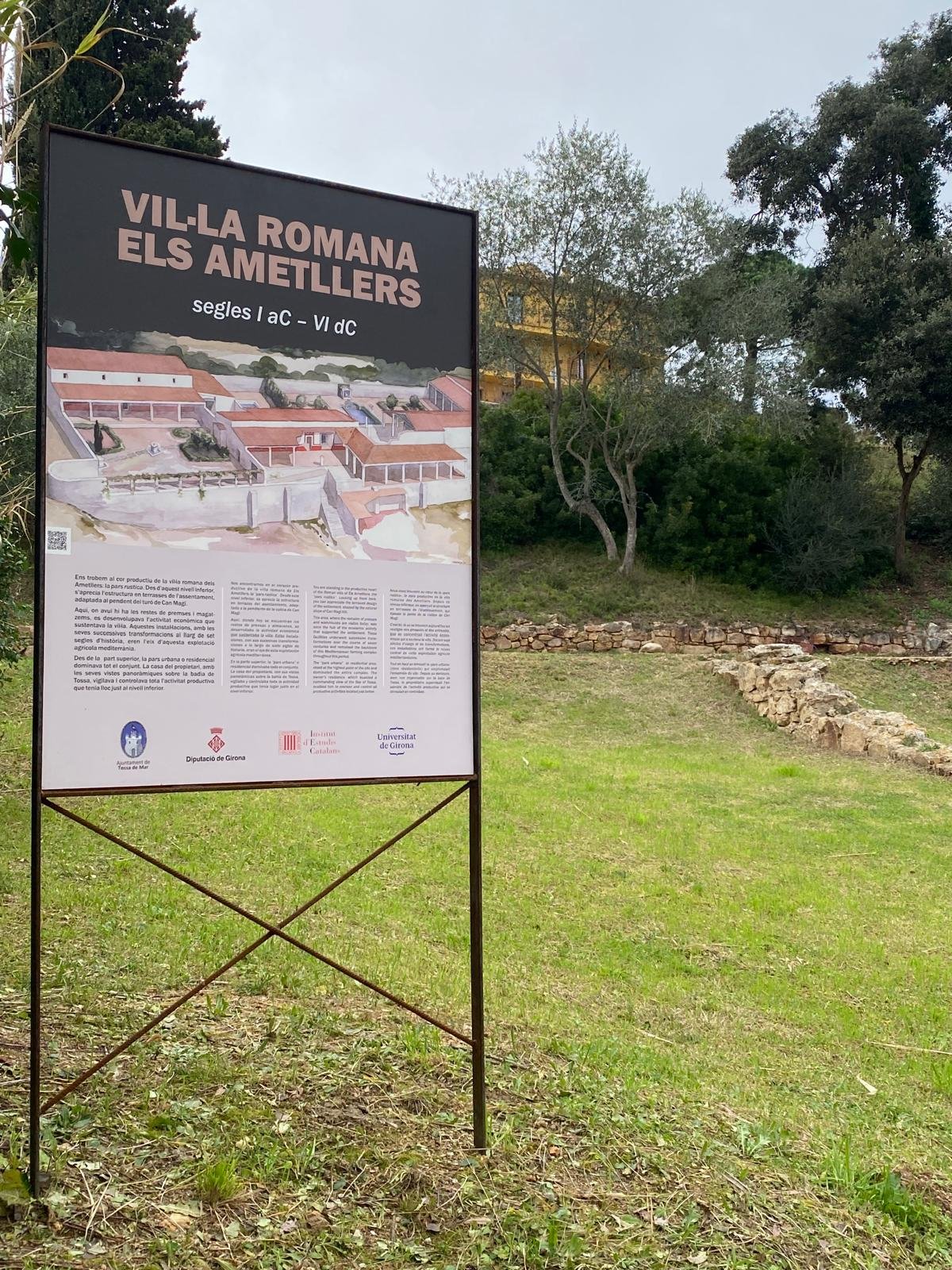 Nova senyalització a la vil·la romana ´Els Ametllers´ de Tossa