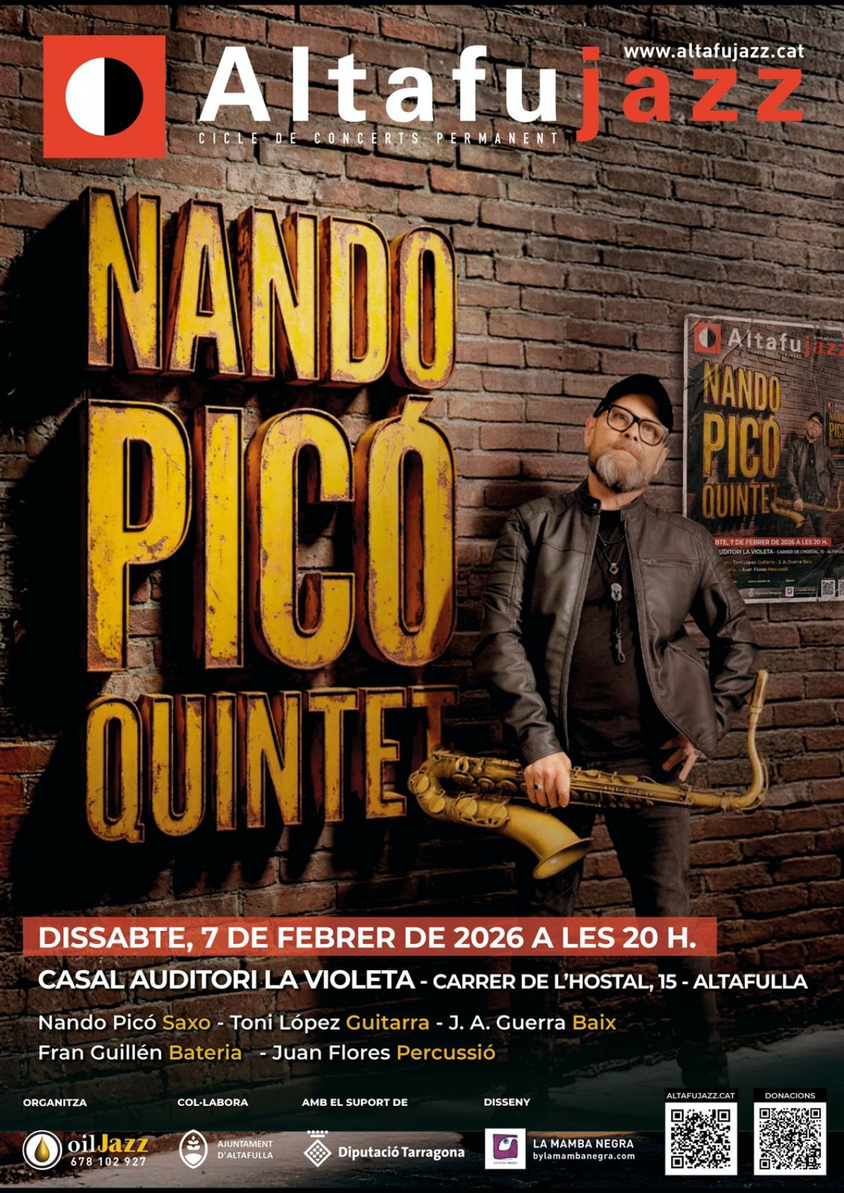 ALTAFUJAZZ : Nando Picó Quintet – Soul, Funk i Jazz amb Aroma Retro