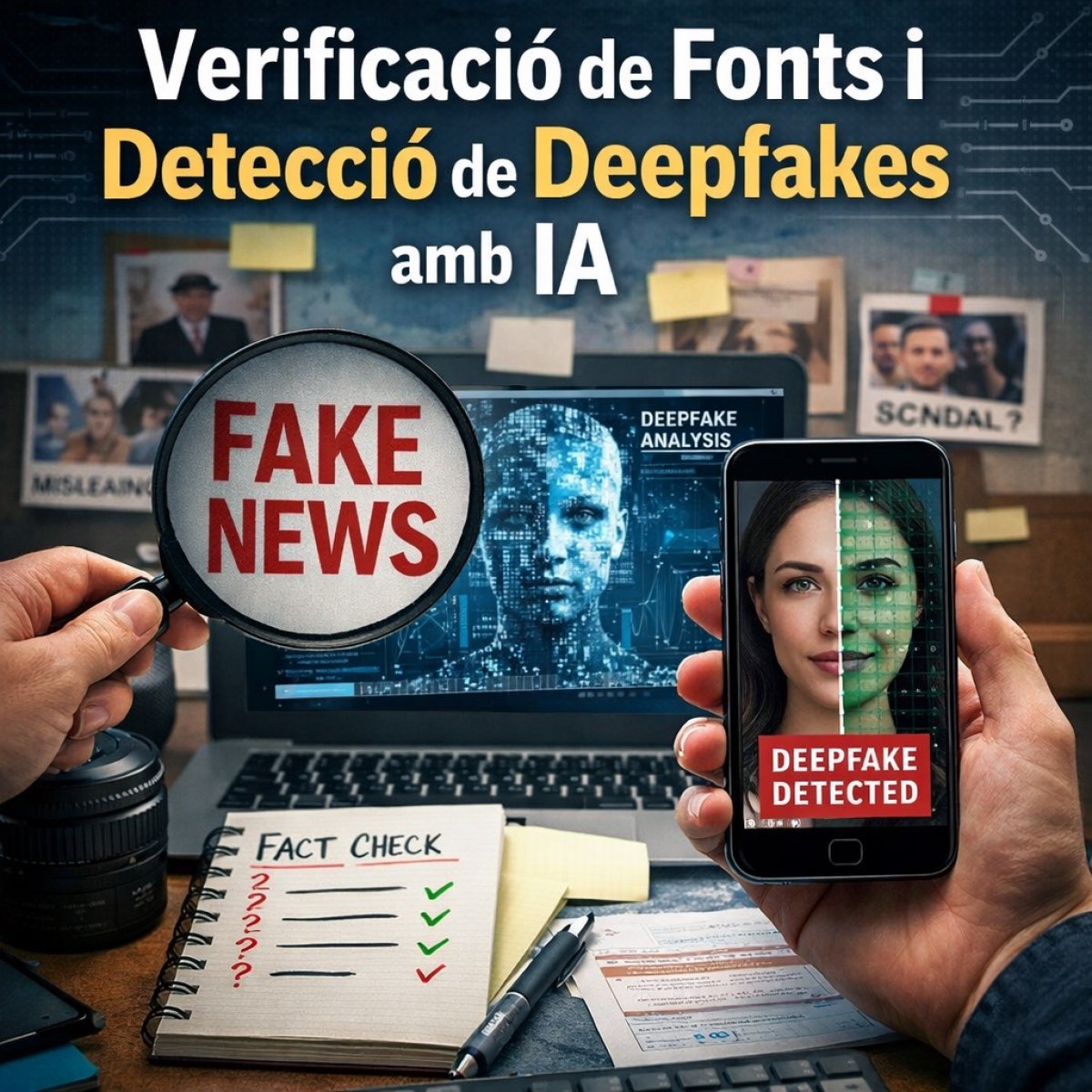 La Federació de Municipis de Catalunya ensenya com verificar fonts i detectar deepfakes amb IA
