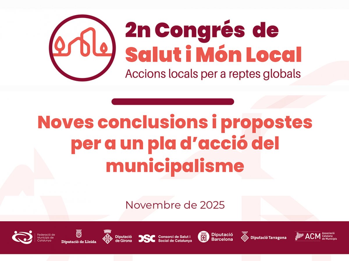 El municipalisme aporta noves propostes davant els reptes de salut i benestar de la població