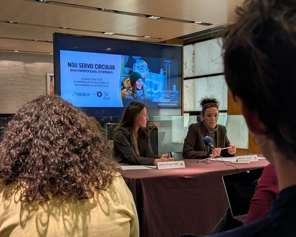 Ordino connecta tota la parròquia des del Serrat fins al Coll d’Ordino amb una única línia de bus circular