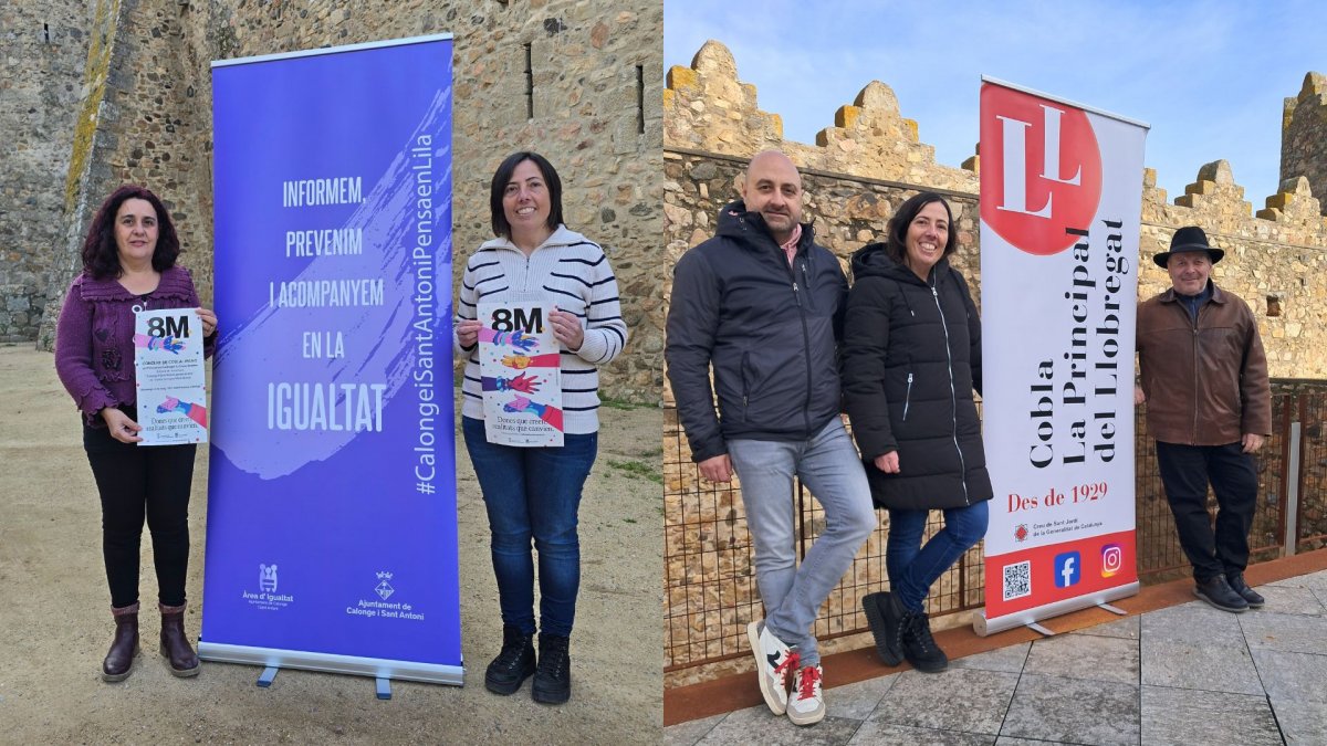 Calonge i Sant Antoni estrena pel 8M la sardana 'Calonge i Sant Antoni pensa en lila'