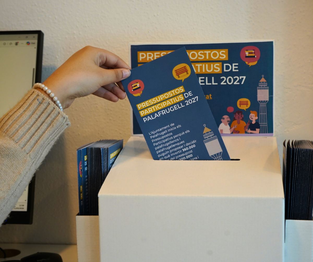 L’Ajuntament de Palafrugell instal·la un punt d’informació per facilitar la presentació de propostes als Pressupostos Participatius