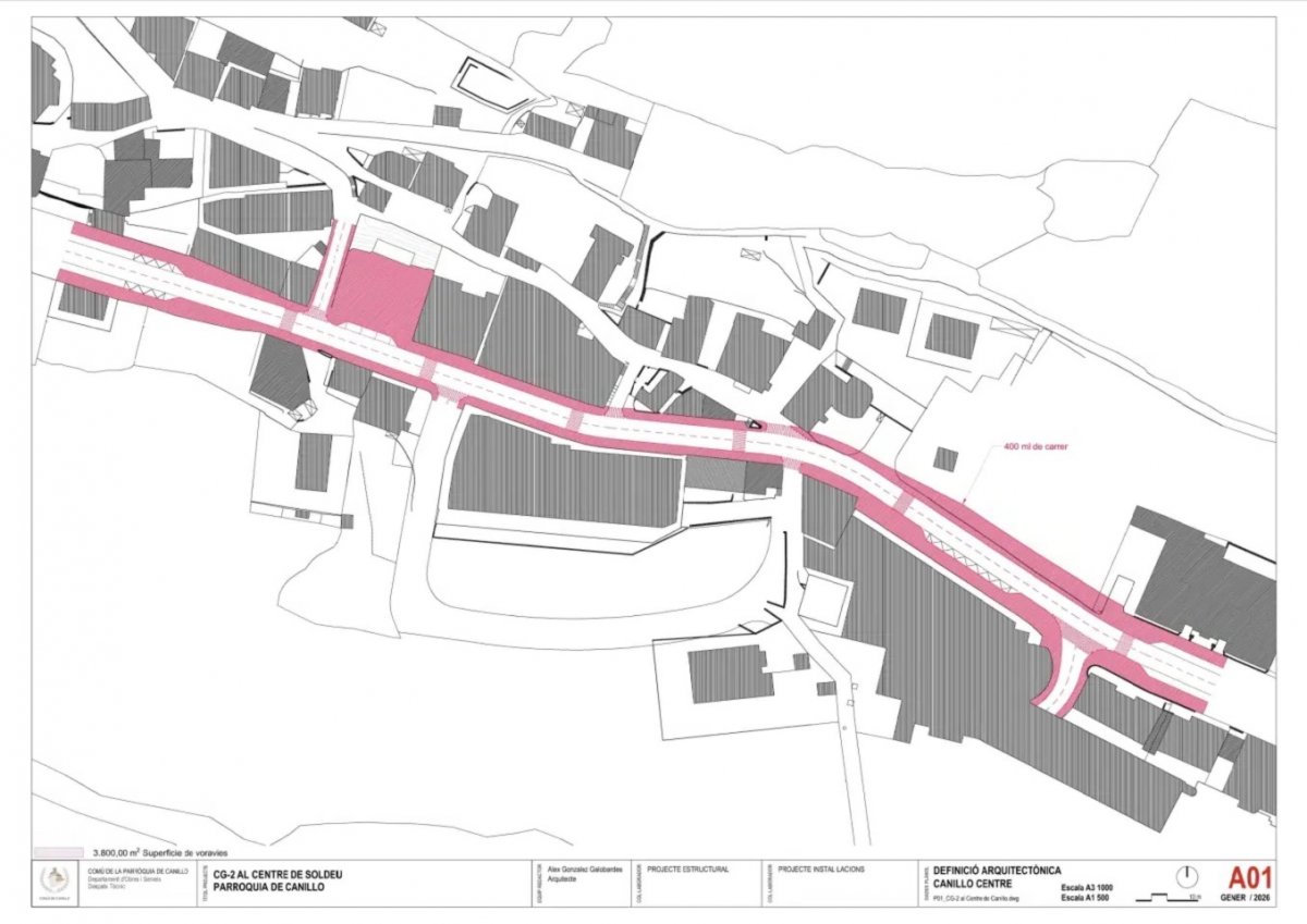Canillo licita el projecte de renovació del centre de Soldeu que millora l’espai públic pels vianants