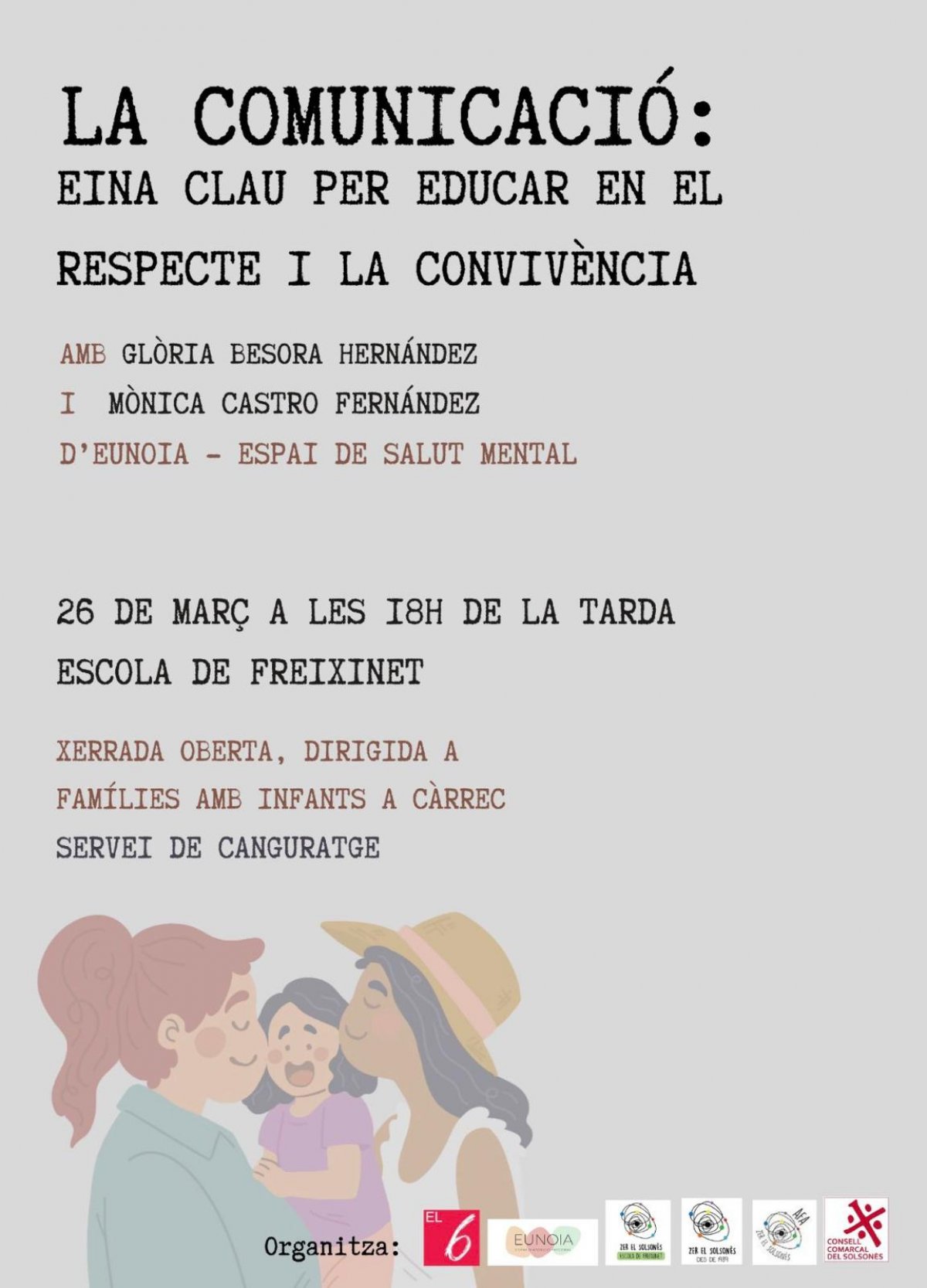 El SIS del Solsonès organitza una xerrada sobre la comunicació amb infants i adolescents