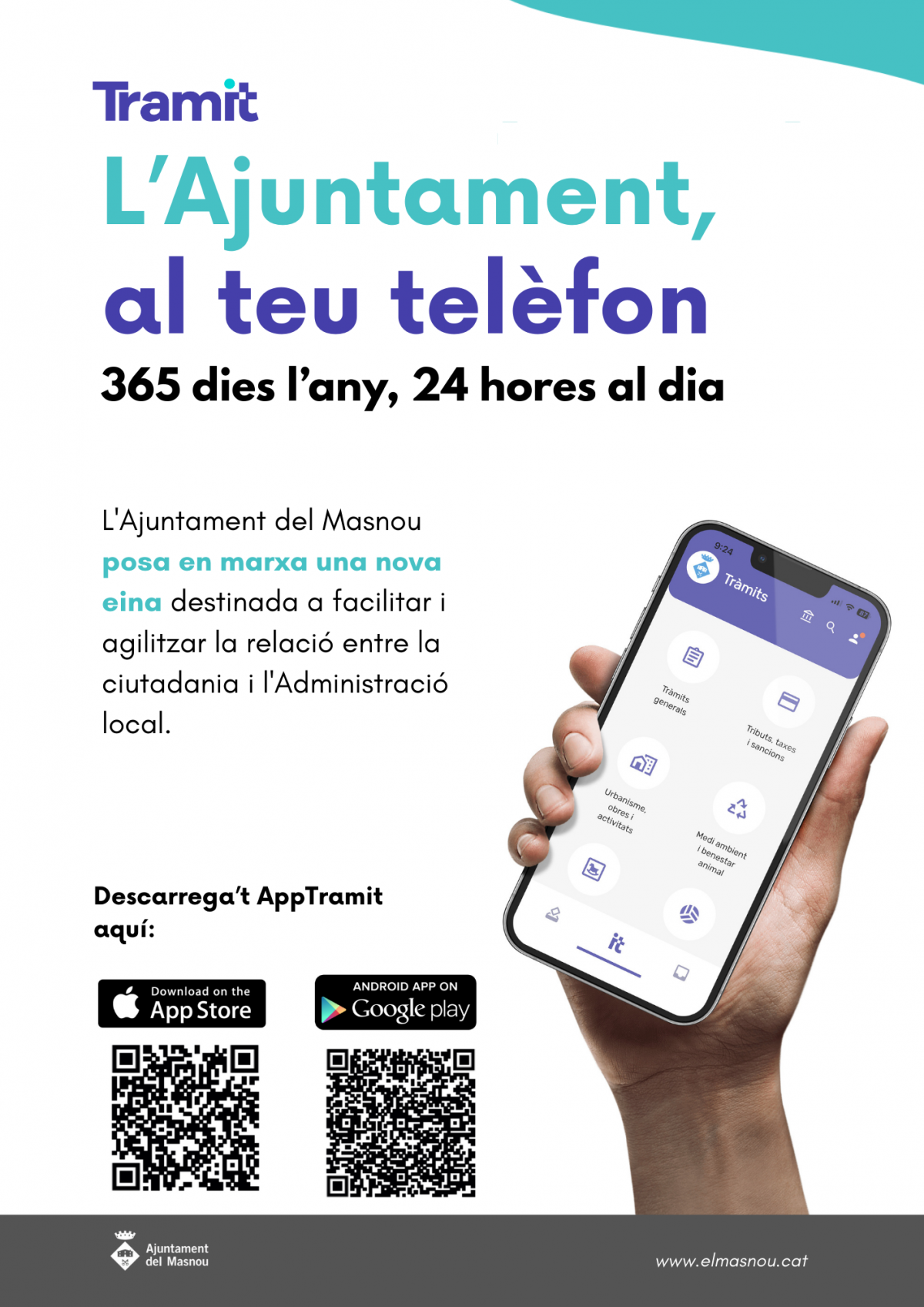 L’Ajuntament del Masnou posa en marxa l’app Tràmit per fer gestions municipals des del mòbil