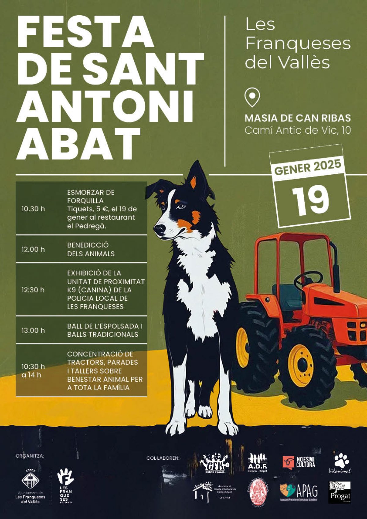 Aquest diumenge arriba la Festa de Sant Antoni Abat a les Franqueses