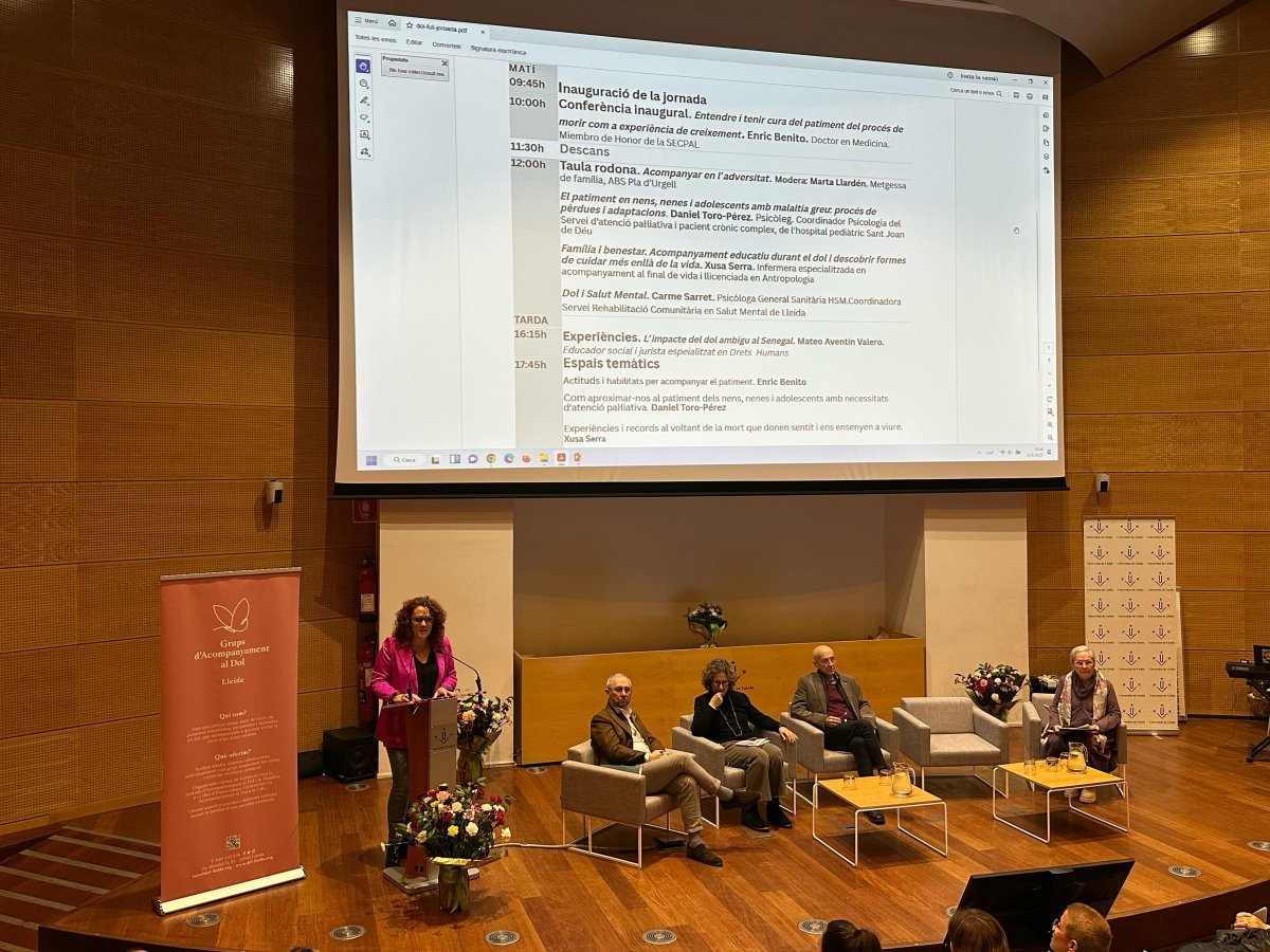 La Diputació de Lleida referma el seu compromís amb el suport emocional en la XVIII Jornada d'Acompanyament al Dol i la Malaltia